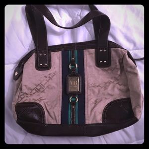 Tommy Purse with blue and green accent